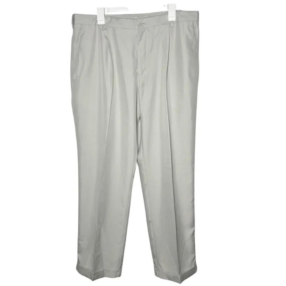 Nike FitDry Golf Lightweight Pleated Front Beige Men’s Pant 38X32